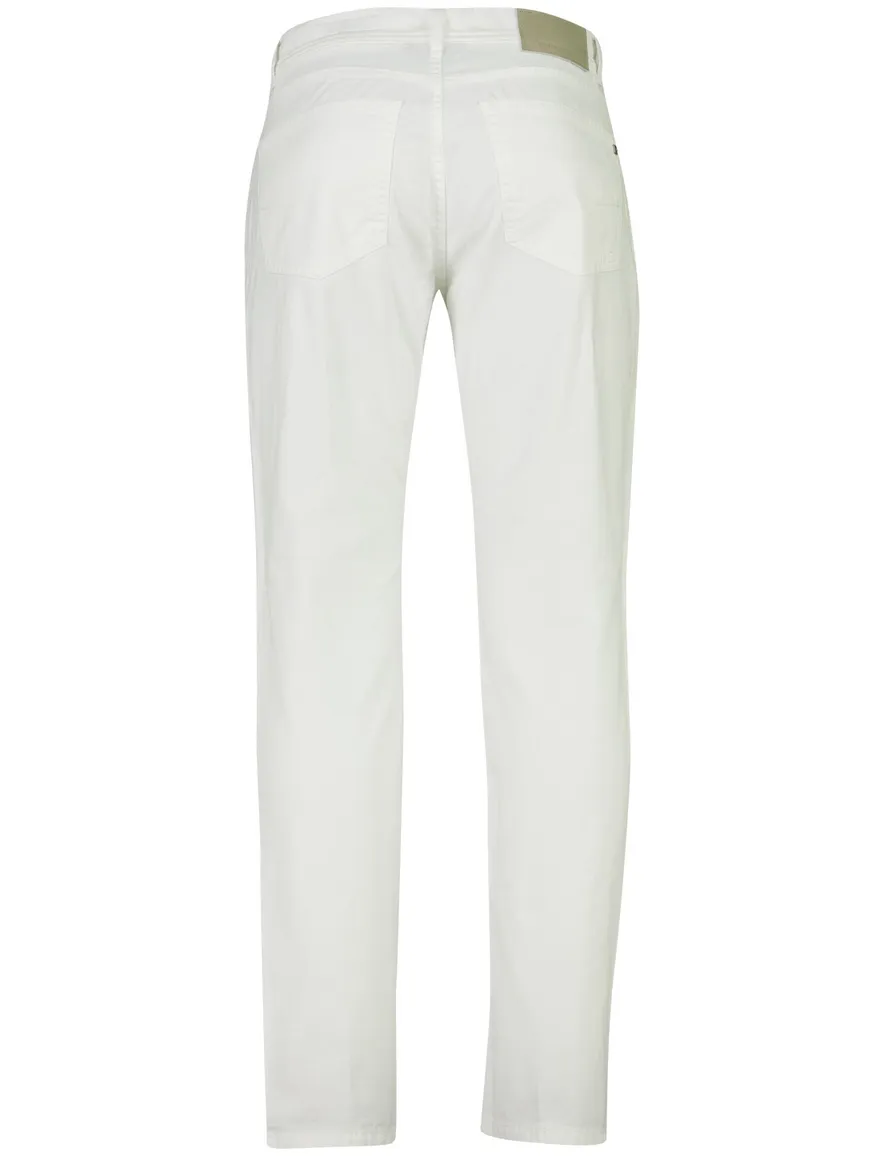 Broek Pierre Cardin wit normale fit katoen