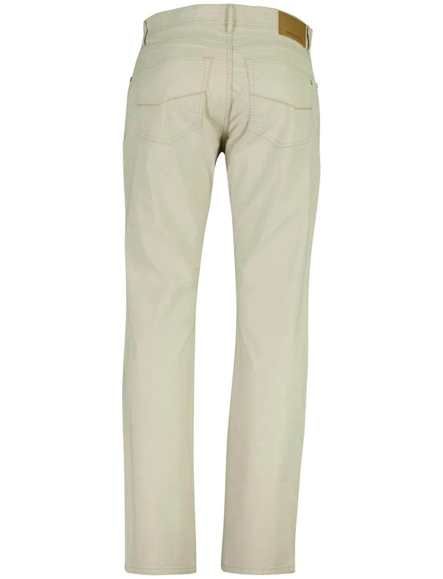 Broek Pierre Cardin beige normale fit katoen