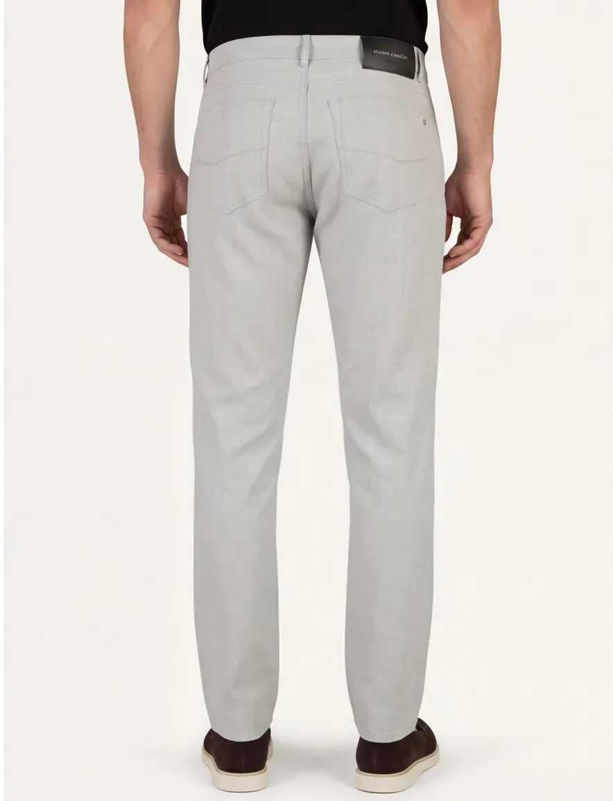 Pierre Cardin broek grijs linnen zomer