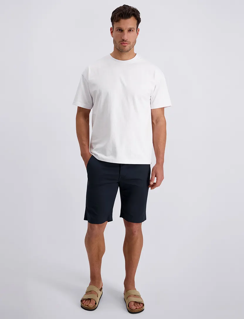 Pierre Cardin donkerblauwe korte broek chino model