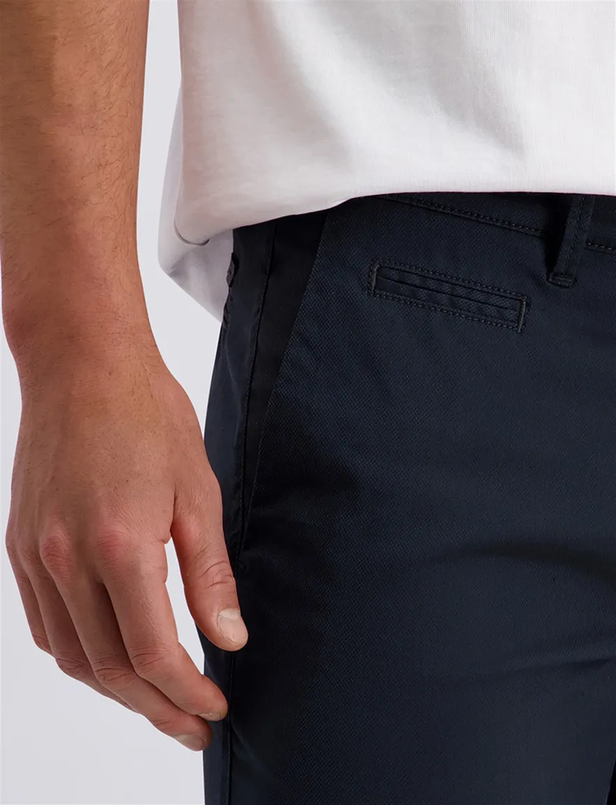 Pierre Cardin korte broek donkerblauw chino model
