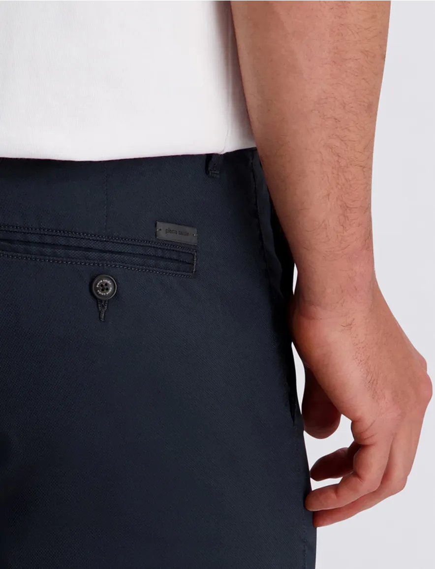 Pierre Cardin korte broek donkerblauw chino model