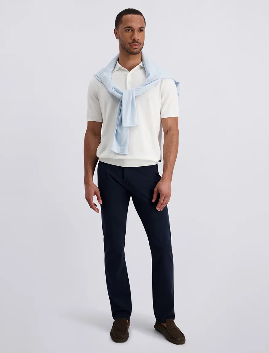Pierre Cardin 5-pocket broek donkerblauw