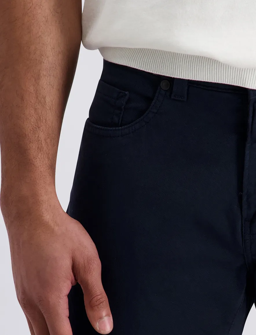 Pierre Cardin 5-pocket broek donkerblauw
