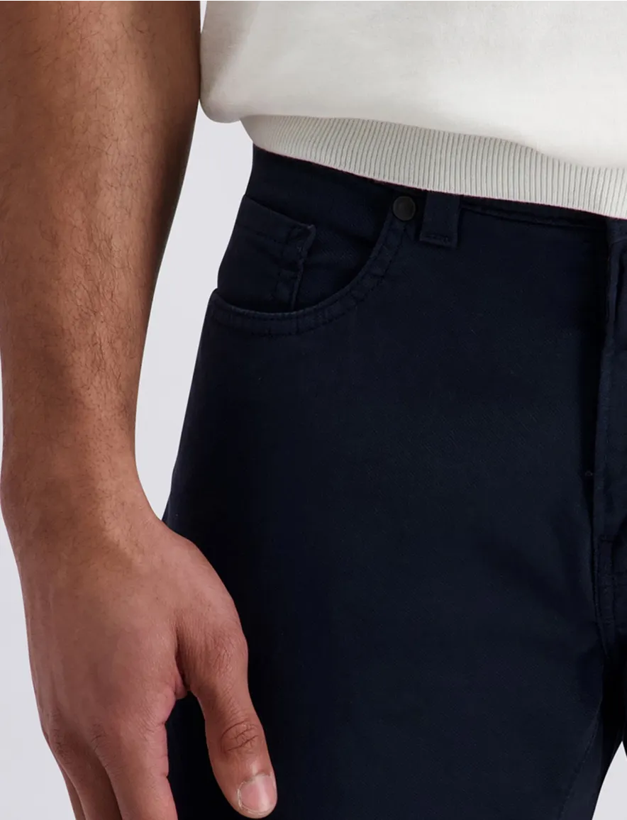 Pierre Cardin 5-pocket broek donkerblauw