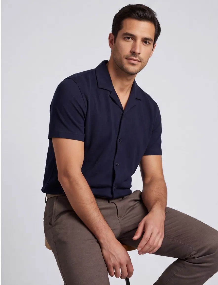Pierre Cardin Atelier overhemd navy