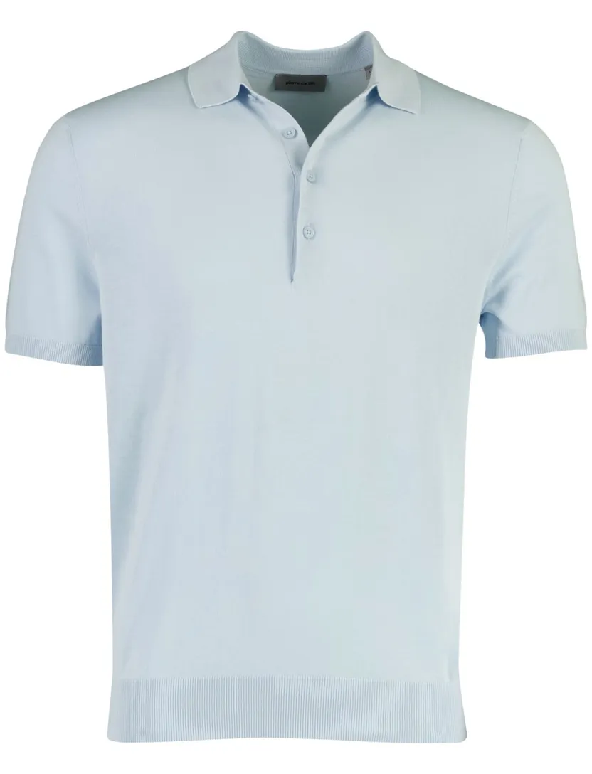 Poloshirt Pierre Cardin lichtblauw v-hals
