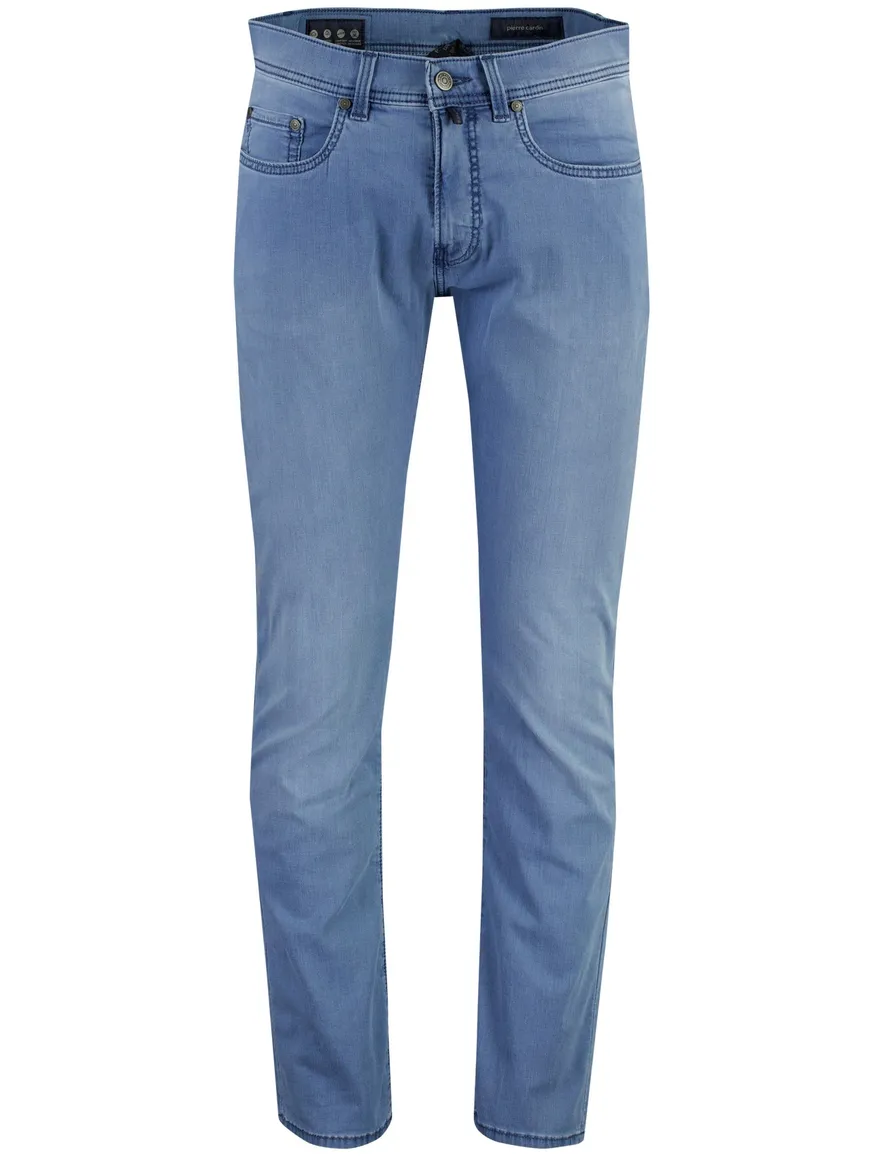 Blauwe broek Pierre Cardin Lyon 5-pocket model