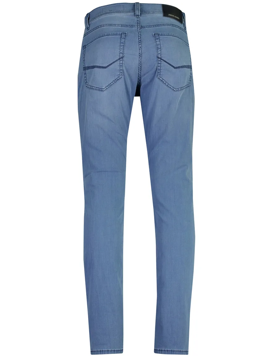 Blauwe broek Pierre Cardin Lyon 5-pocket model