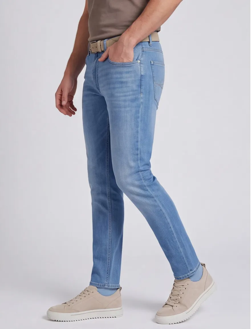 Pierre Cardin Regular Tapered Pantalon 5-p blauw