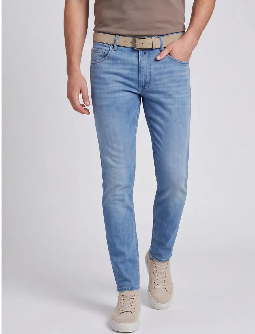 Pierre Cardin Regular Tapered Pantalon 5-p blauw