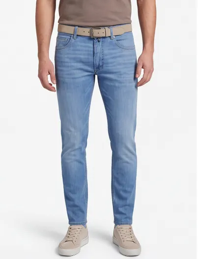 Pierre Cardin Jeans Pierre Cardin lichtblauw Lyon Tapered fit denim