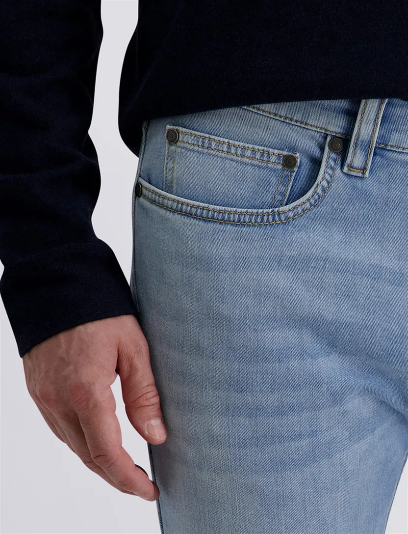 Broek Pierre Cardin blauw spijker 5-pocket