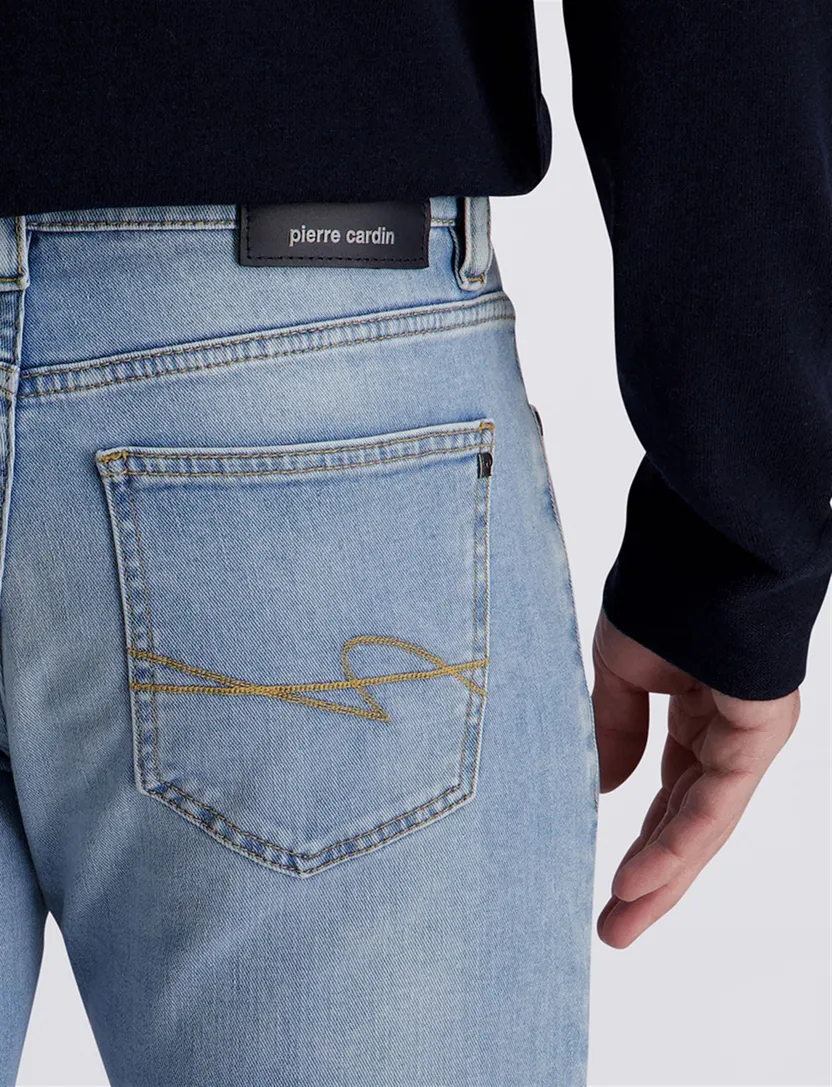 Broek Pierre Cardin blauw spijker 5-pocket