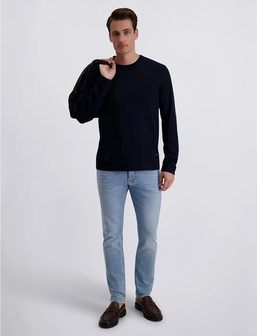 Pierre Cardin 5-pocket spijkerbroek blauw