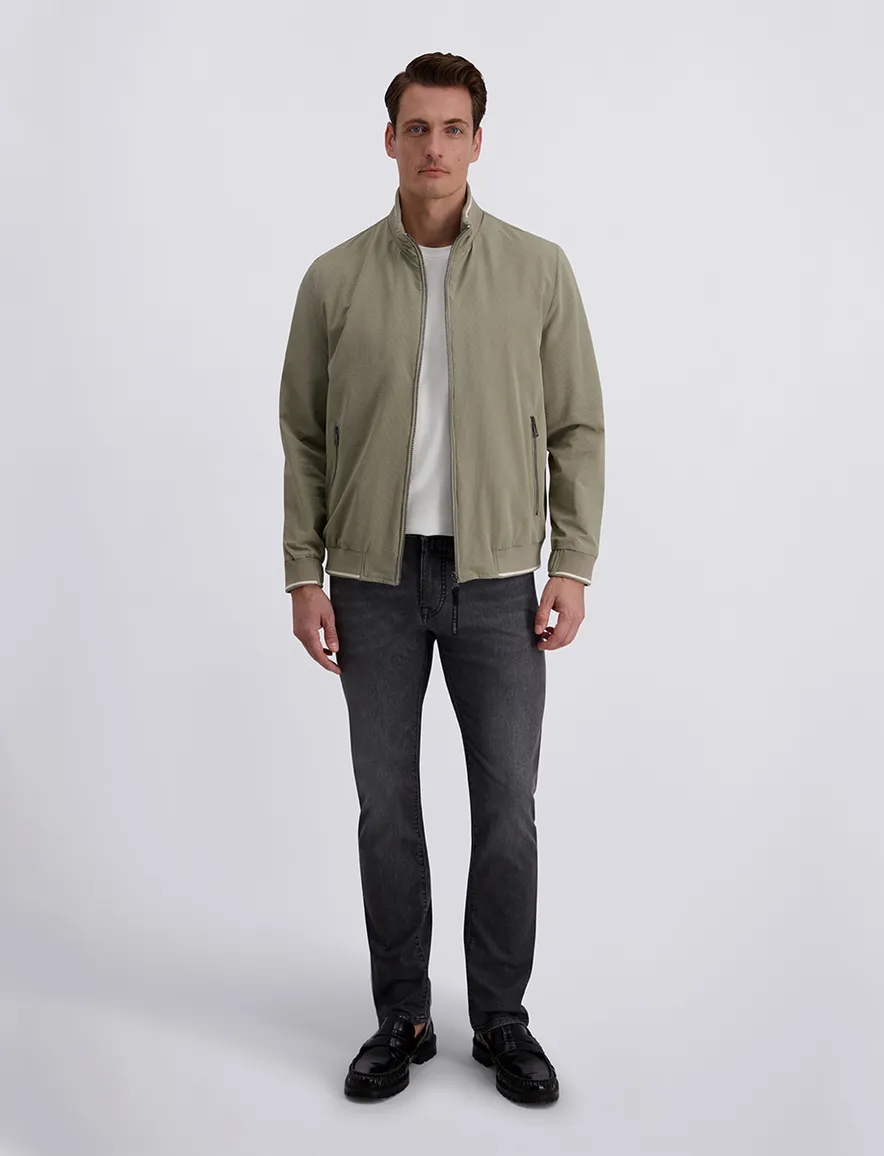 Pierre Cardin zomerjas groen opstaande kraag
