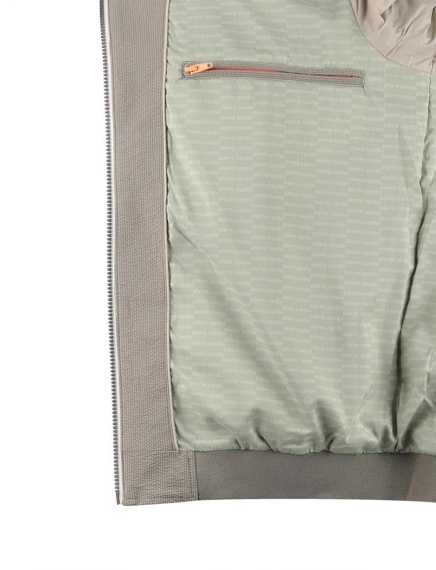 Pierre Cardin zomerjas groen opstaande kraag