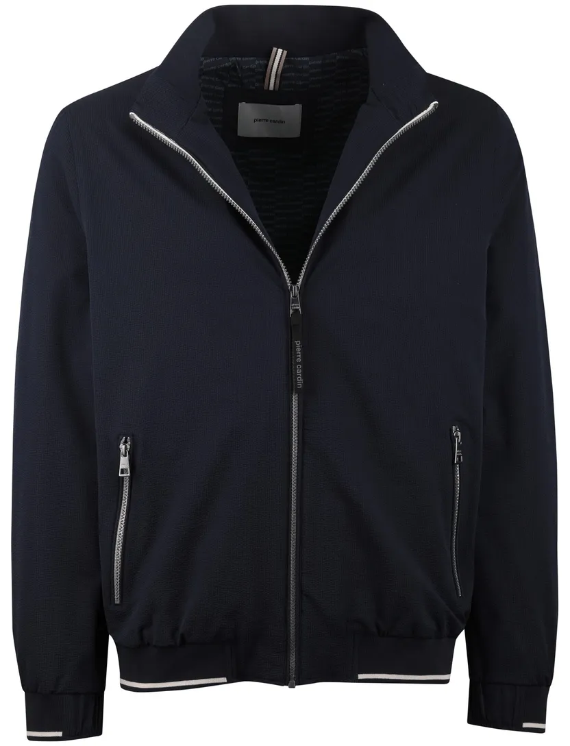 Navy zomerjas Pierre Cardin met ritssluiting