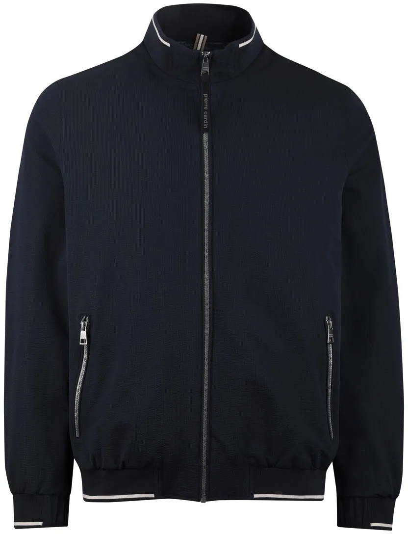 Navy zomerjas Pierre Cardin met ritssluiting