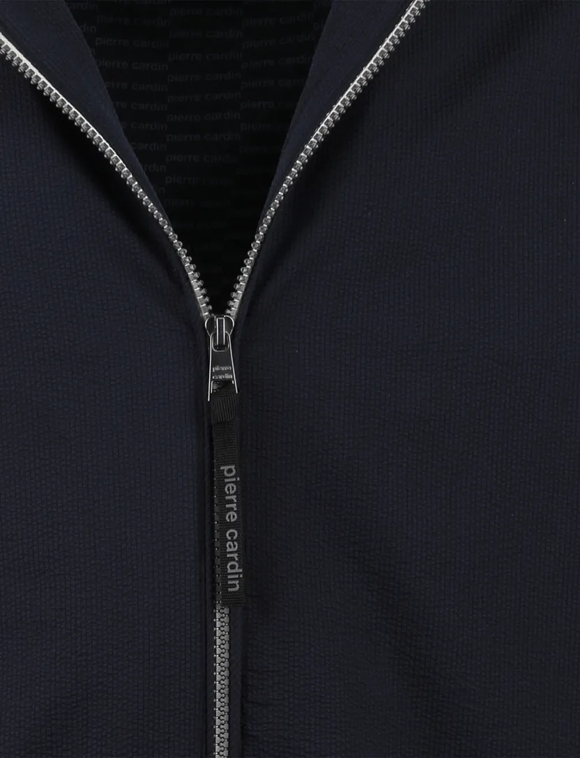 Navy zomerjas Pierre Cardin met ritssluiting