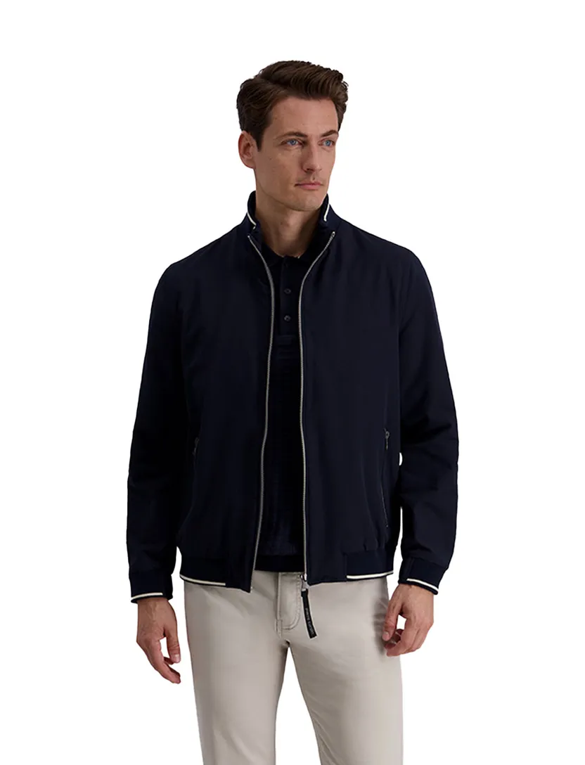 Navy zomerjas Pierre Cardin met ritssluiting