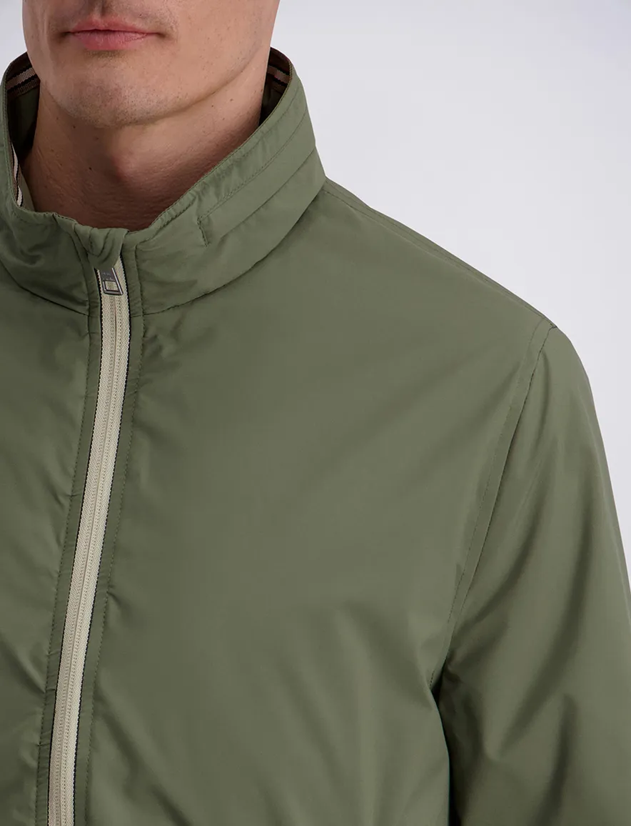 Pierre Cardin zomerjas afneembare capuchon groen