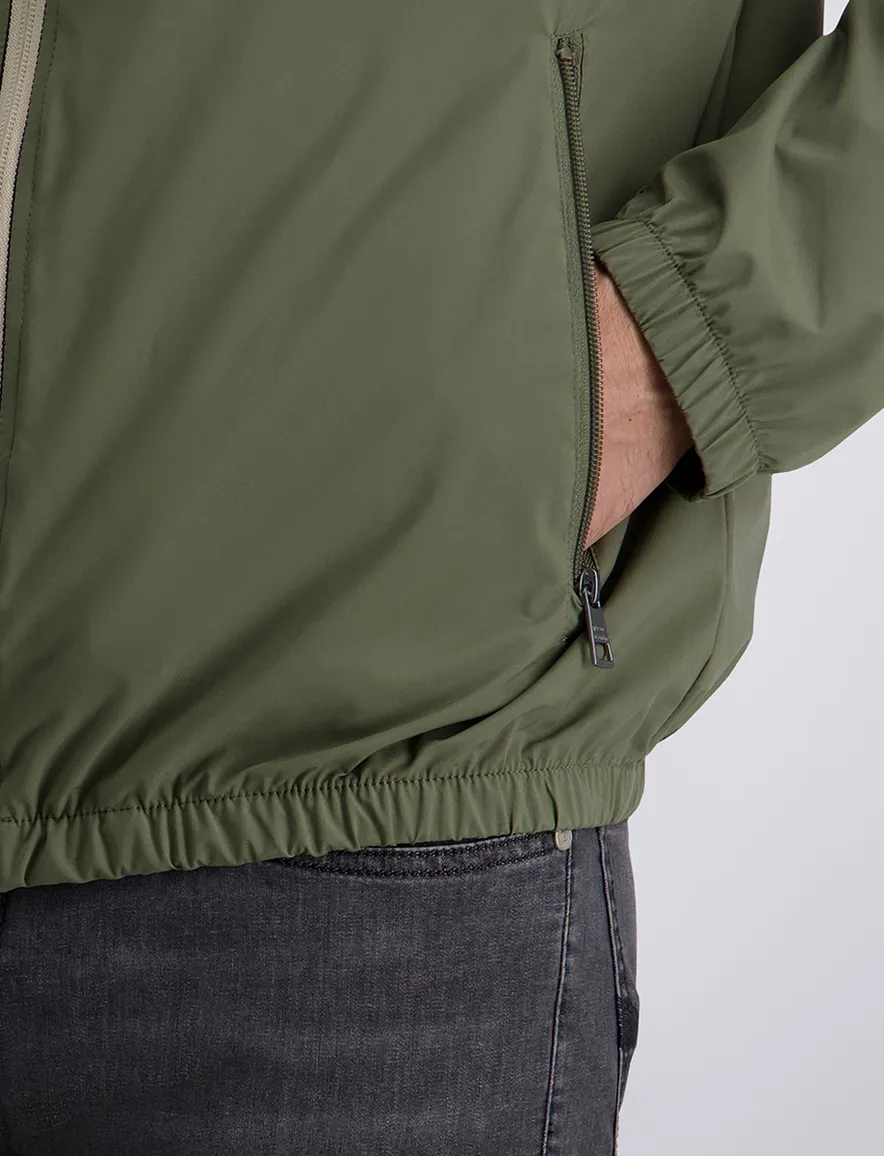 Pierre Cardin zomerjas afneembare capuchon groen
