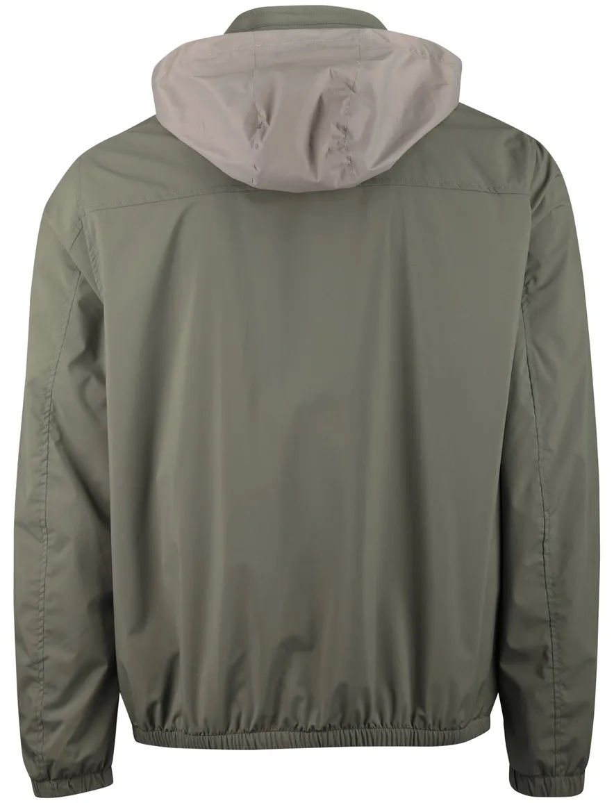 Pierre Cardin zomerjas afneembare capuchon groen