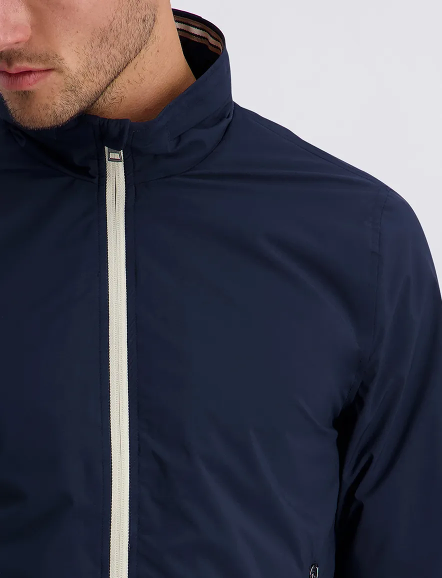 Pierre Cardin zomerjas winddicht en afneembare capuchon navy