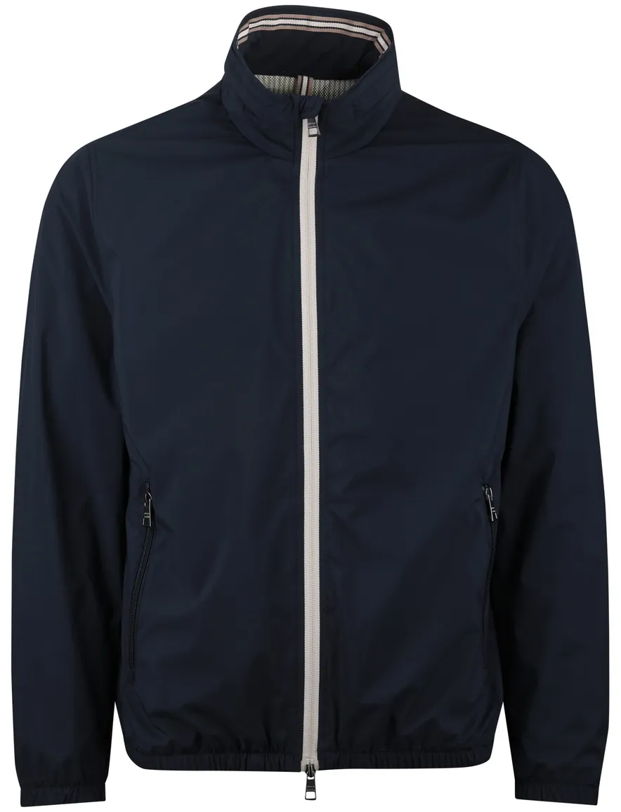 Pierre Cardin zomerjas winddicht en afneembare capuchon navy