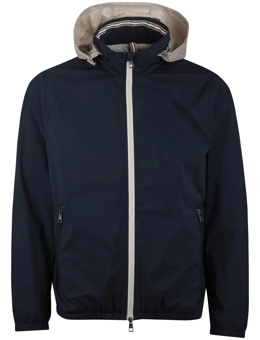 Pierre Cardin Tussenjas donkerblauw waterafstotend
