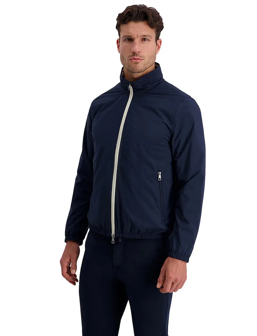 Pierre Cardin Tussenjas donkerblauw waterafstotend