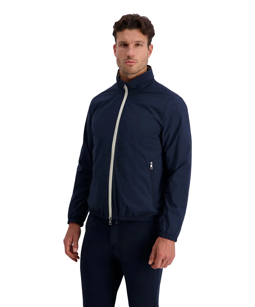Pierre Cardin zomerjas winddicht en afneembare capuchon navy