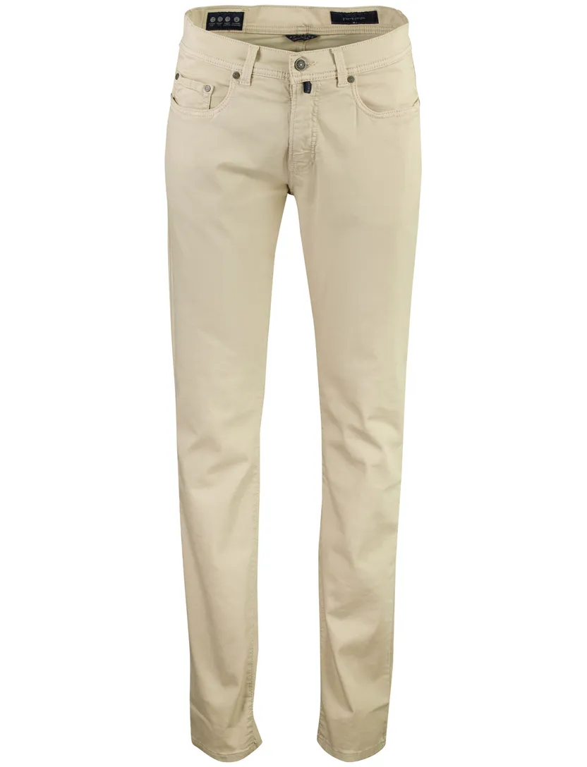 Pierre Cardin Lyon broek beige katoen stretch