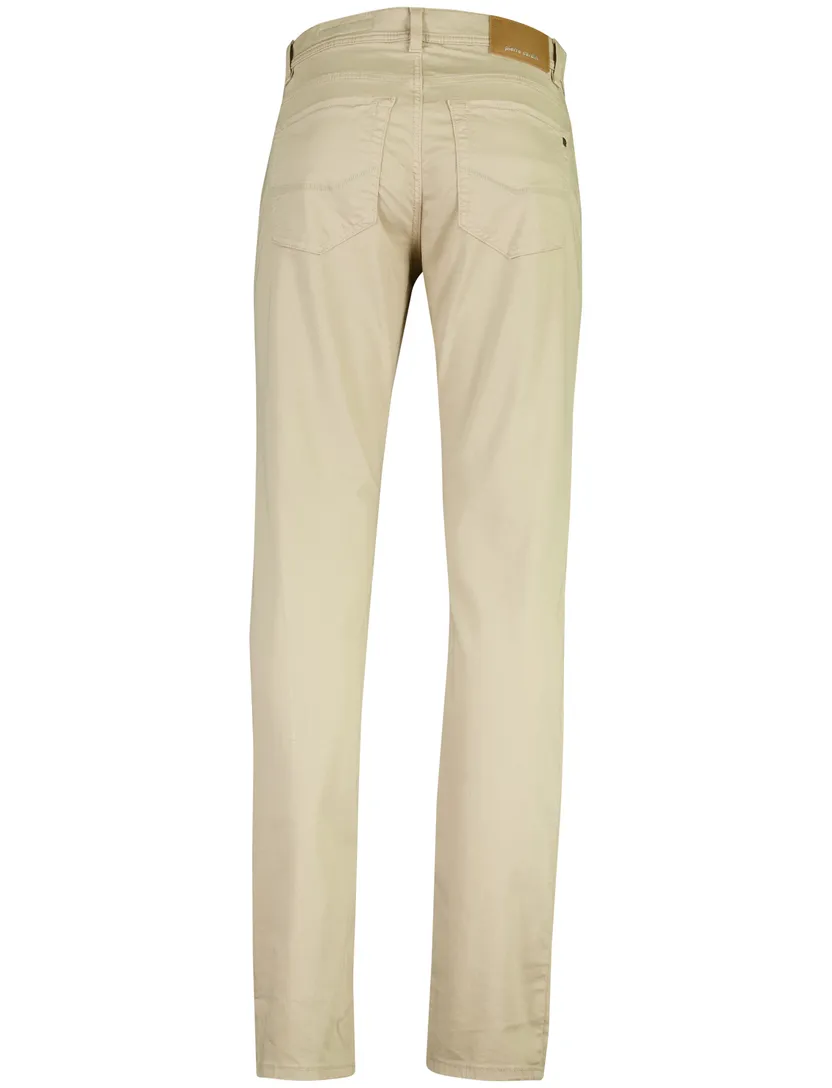 Pierre Cardin Lyon broek beige katoen stretch