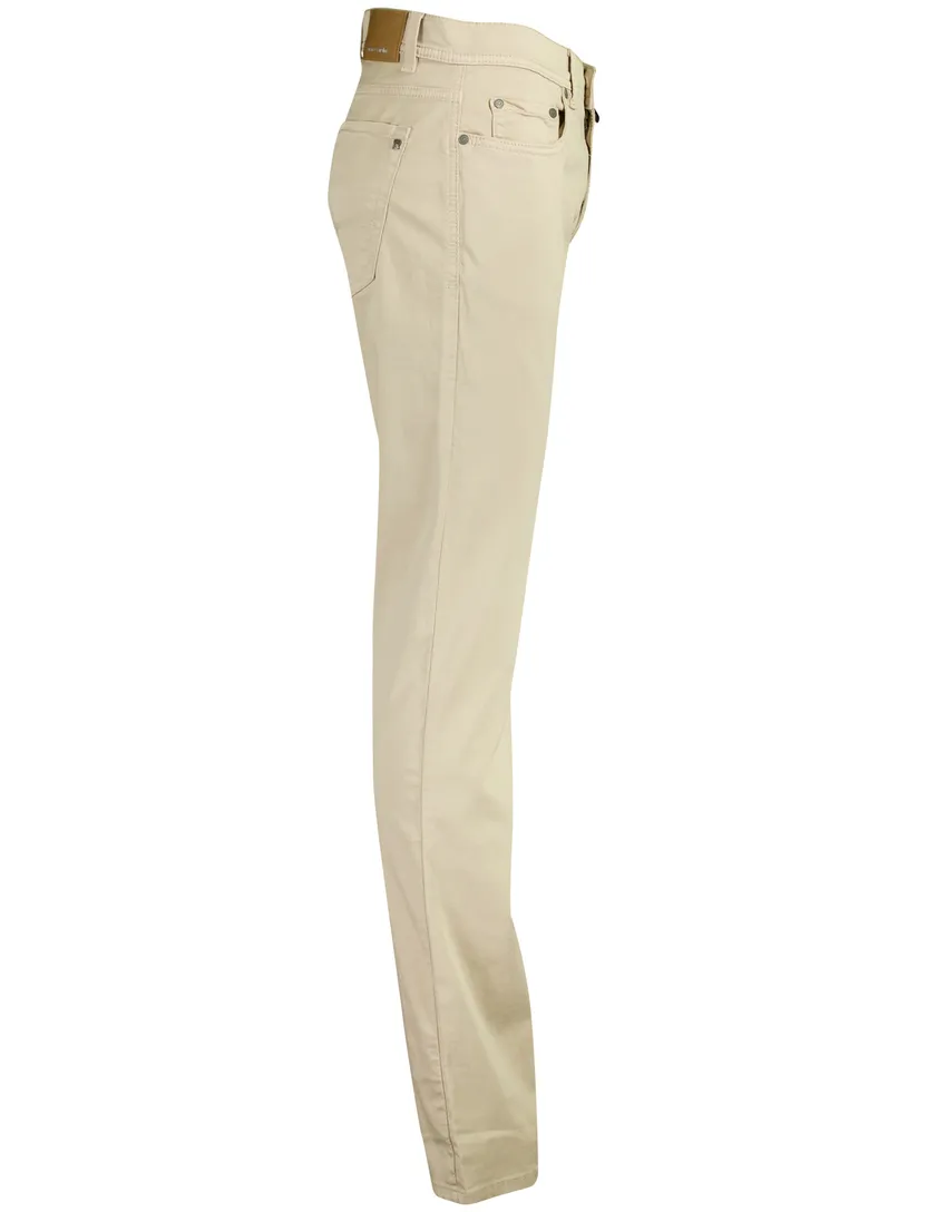 Pierre Cardin Lyon broek beige katoen stretch