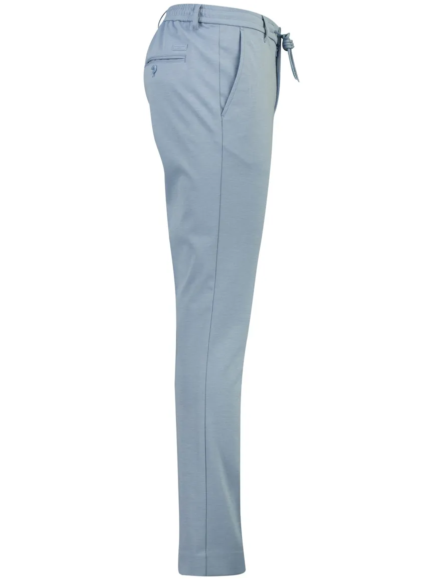 Blauwe broek elastische band Cavallaro