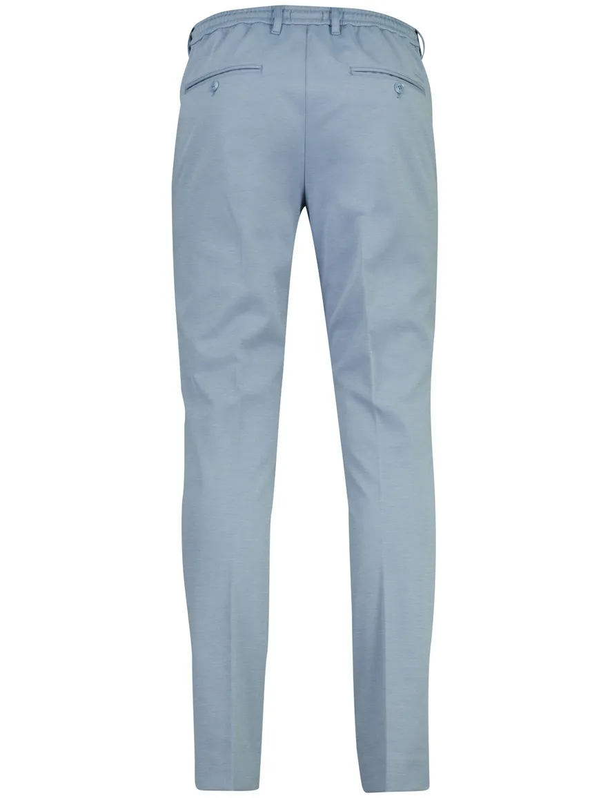 Blauwe broek elastische band Cavallaro