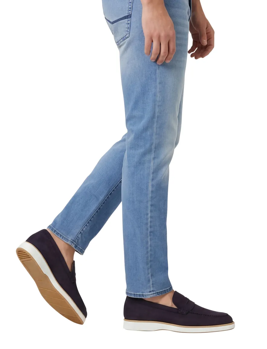 Magnanni instappers donkerblauw leer