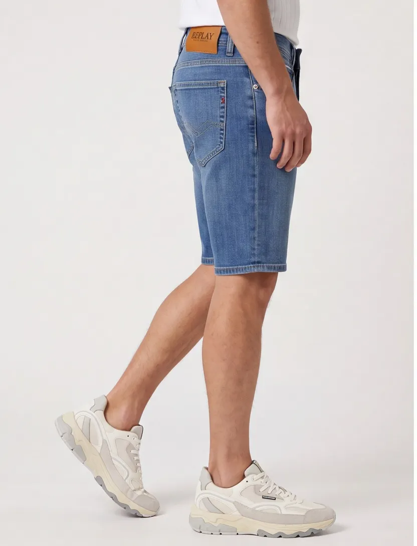 Korte broek Replay grover 5-pocket blauw denim