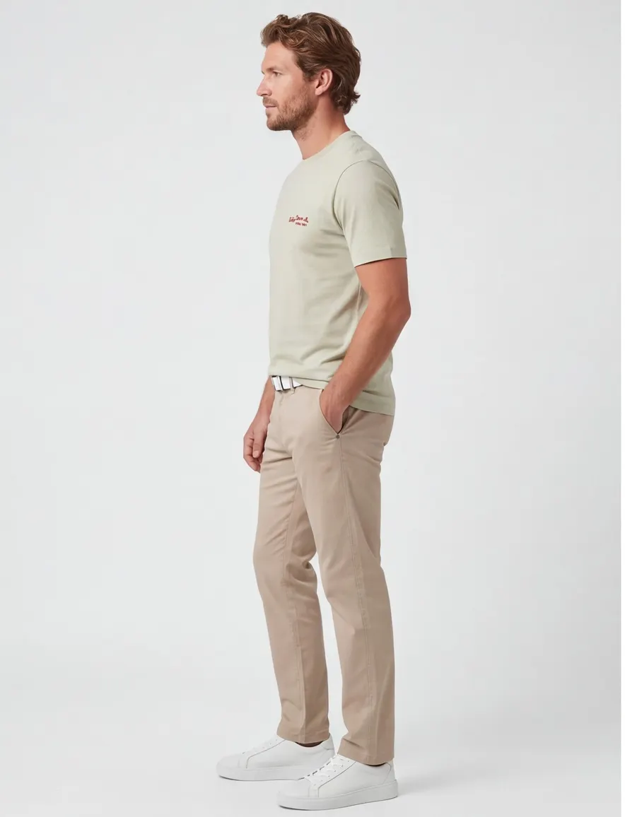 Replay t-shirt groen slim fit