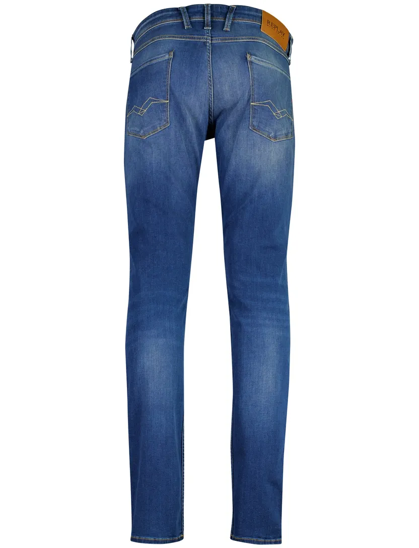Replay Anbass broek blauw stretch