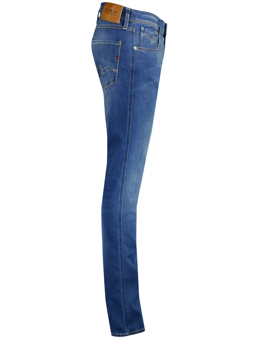 Replay Anbass broek blauw stretch