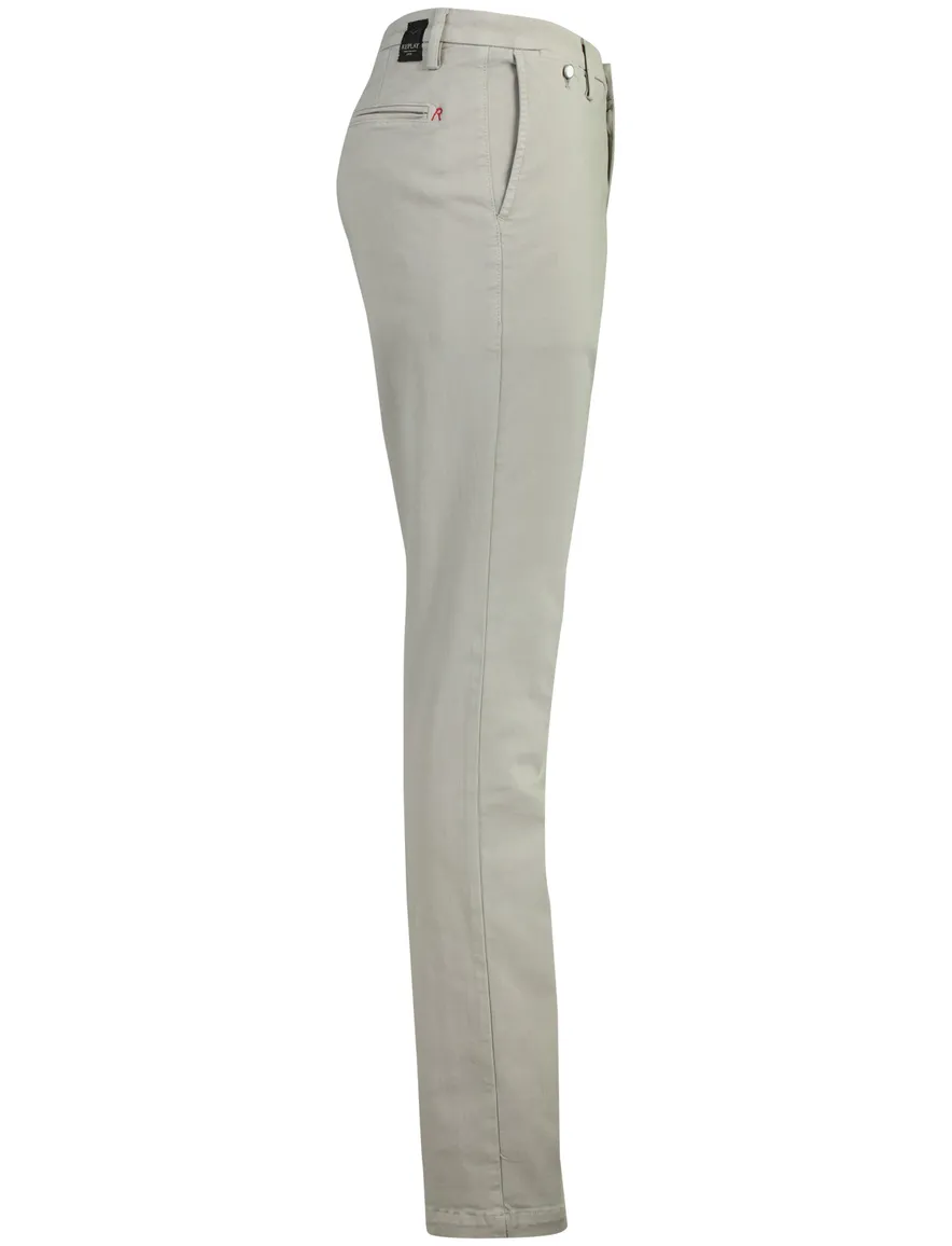 Regular fit chino Replay benni grijs
