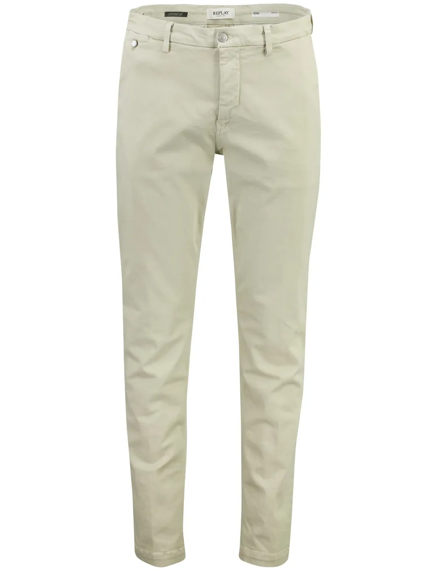 beige pantalon regular fit Benni Replay