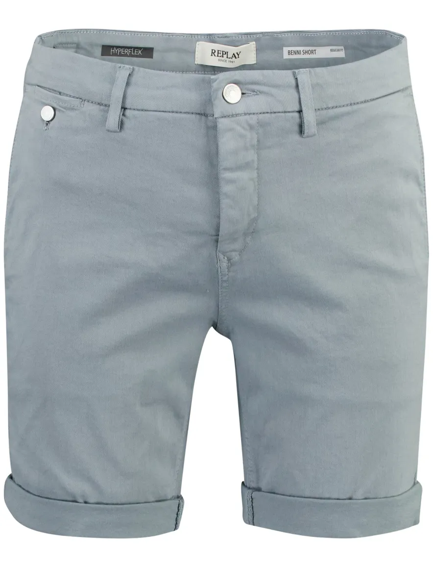 Replay bermuda blauw regular fit