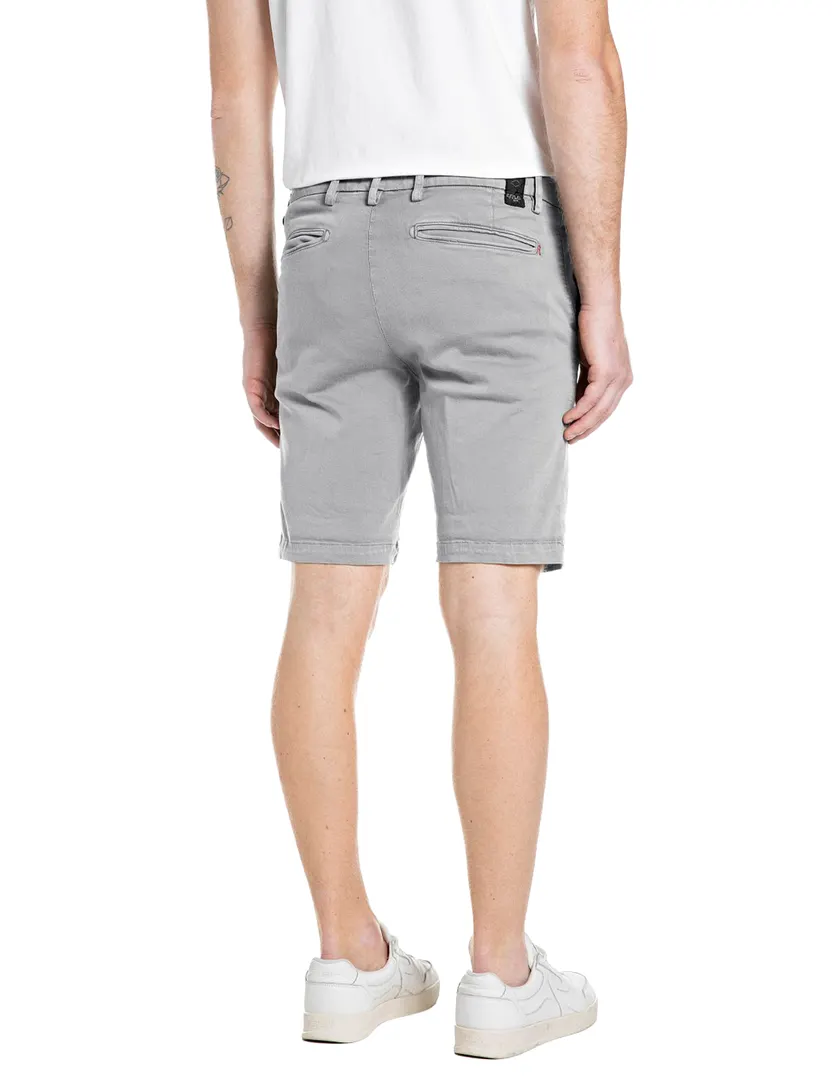 Shorts Replay grijs chino 5-pocket