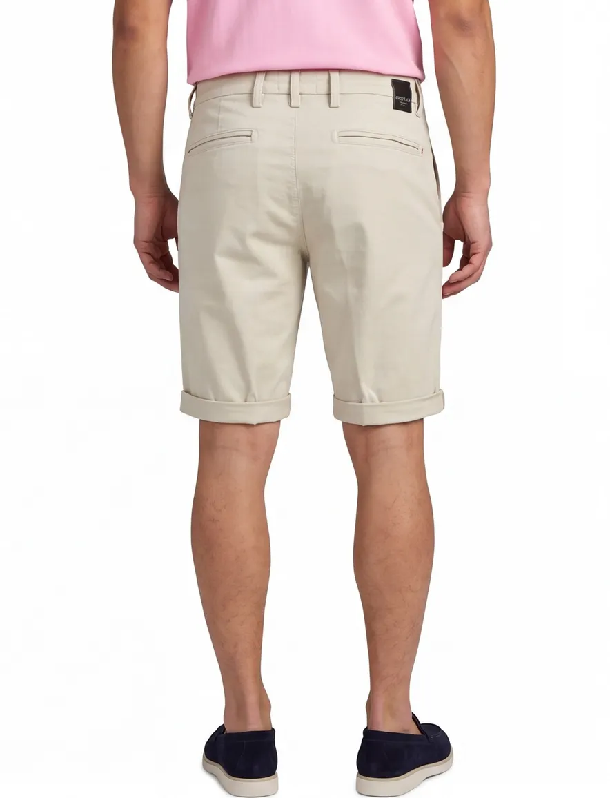 Beige Replay benni korte broek chino normale fit