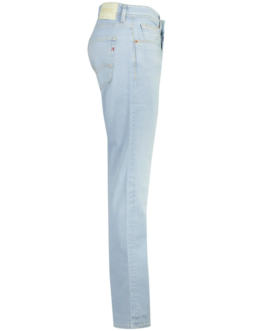 Replay 5-pocket jeans lichtblauw straight fit