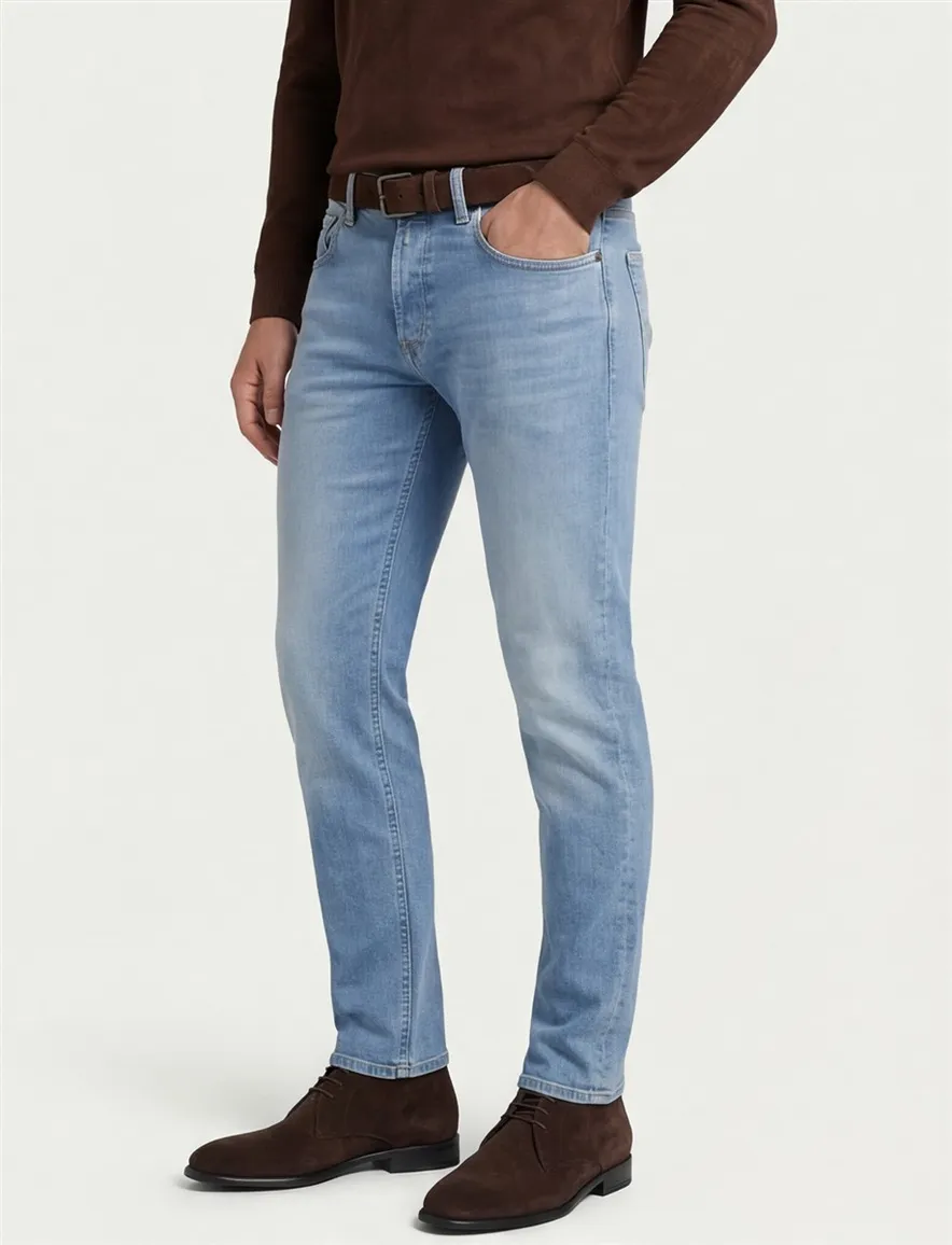 blauwe jeans Replay Grover regular fit denim